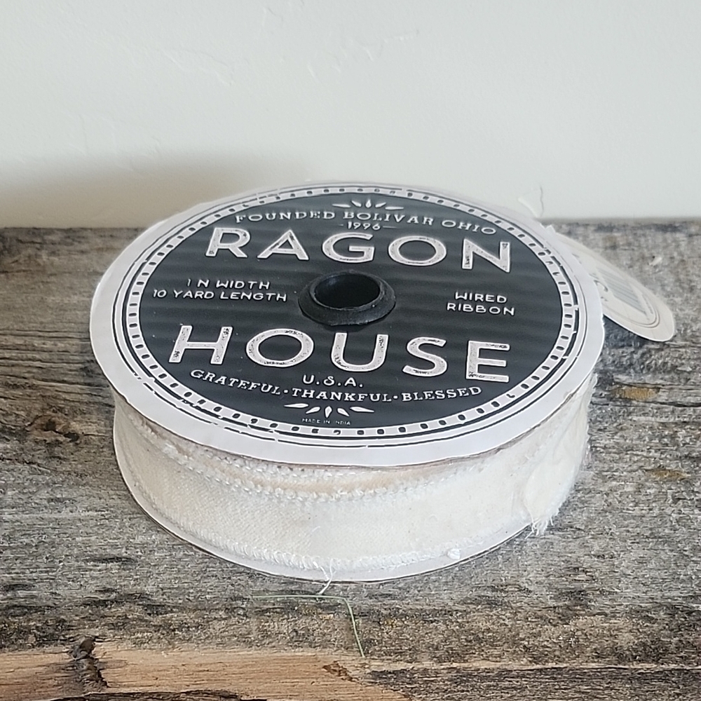 Cream Wired Ribbon
